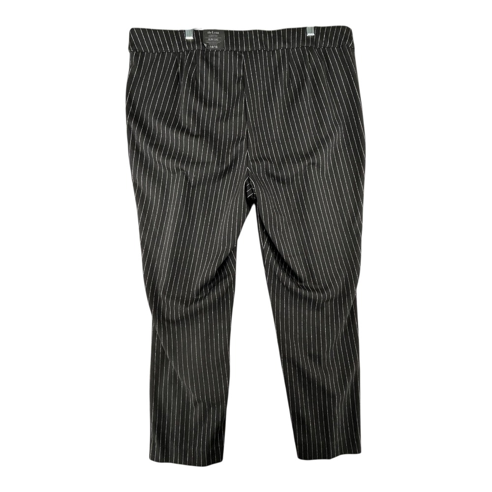 Lane Bryant The Lena Curvy Fit Slim Leg Pinstripe Pant Womens Size 14/16 Regular - Picture 6 of 9